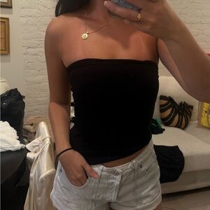 Free People Black Strapless Tube Top